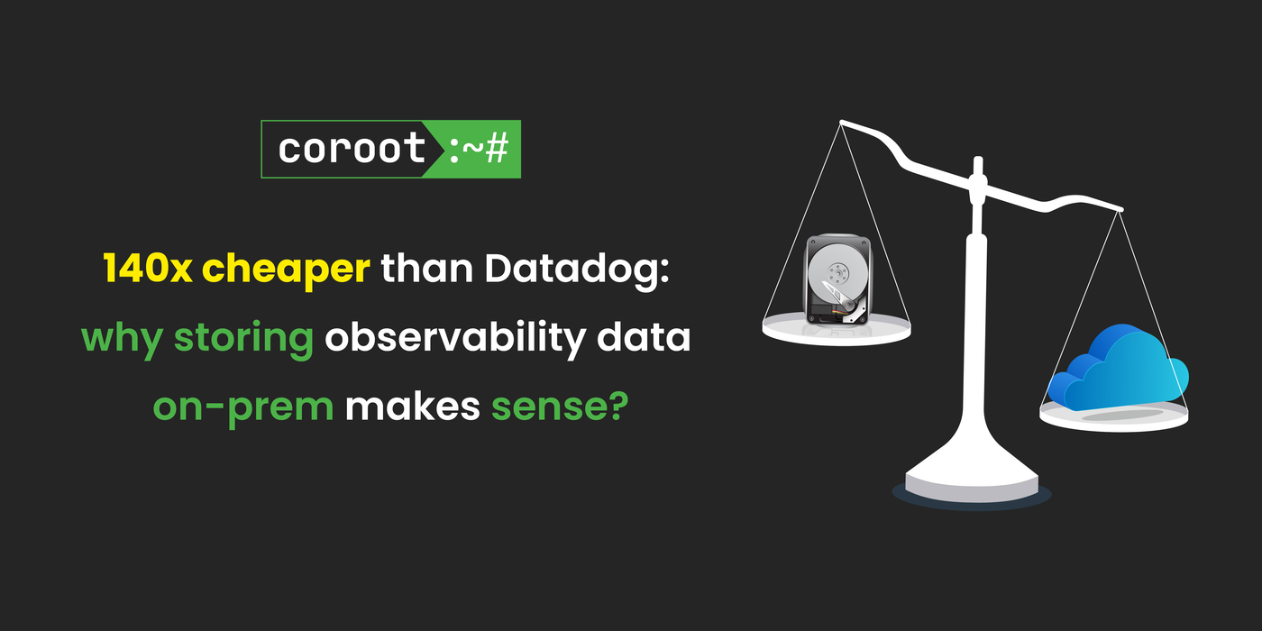 140x cheaper than Datadog: why storing observability data on-prem makes sense