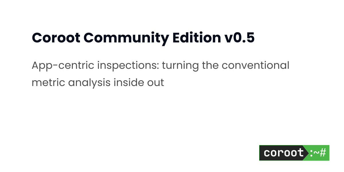 App-centric inspections: turning the conventional metric analysis inside out
