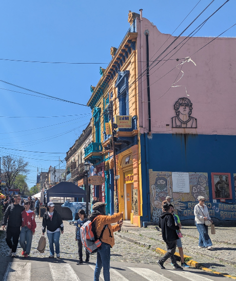 The colorful streets of La Boca, Buenos Aires
